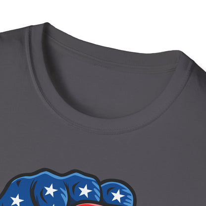 American Painted Hand – Patriotic Protest & Democracy T-Shirt