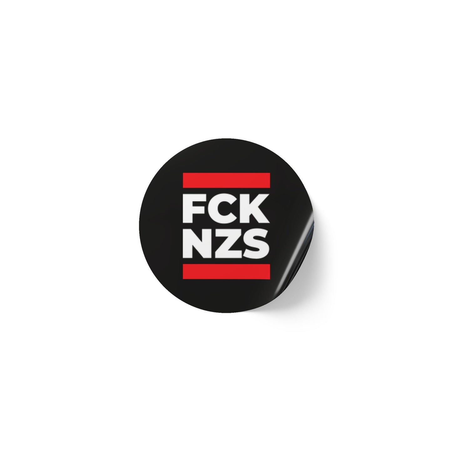 Rouleaux d'étiquettes autocollantes rondes FCK NZS