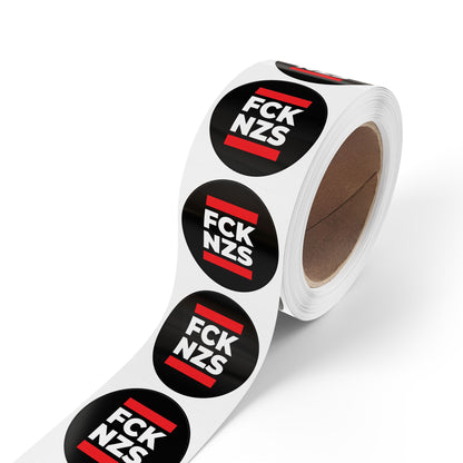Rouleaux d'étiquettes autocollantes rondes FCK NZS