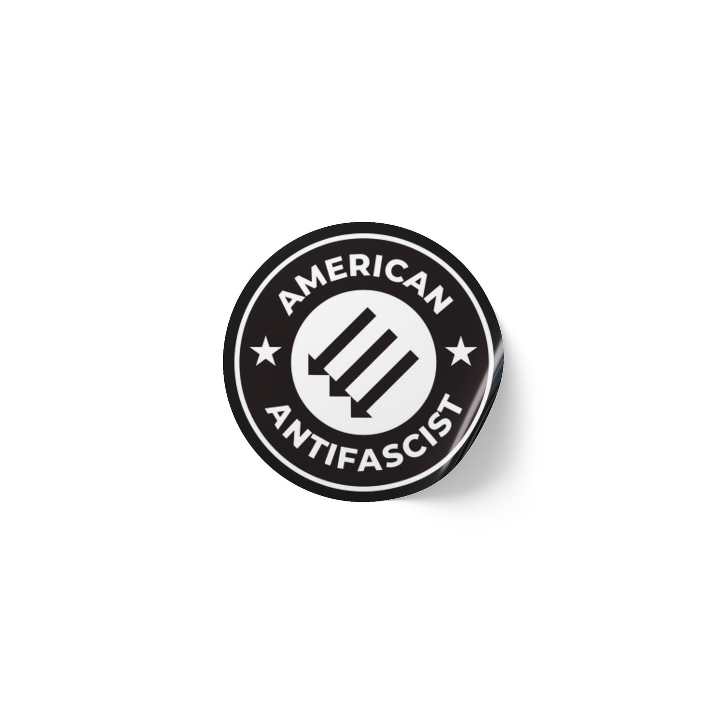American Antifascist – Round Sticker Roll