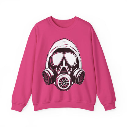 Hooded Antifa Gasmask Three Arrows - Sweatshirt