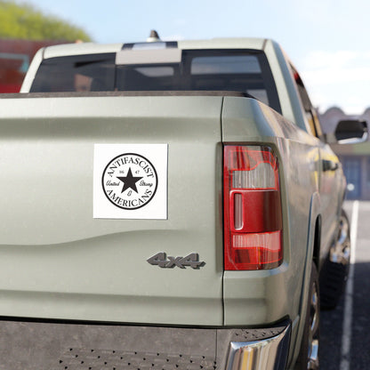 Antifascist Americans - Car Magnet - United & Strong No Kings Protest Bumper Sign