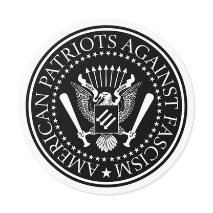American Patriots Against Fascism – Round Vinyl Sticker
