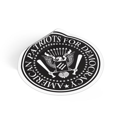 American Patriots For Democracy – Round Vinyl Sticker