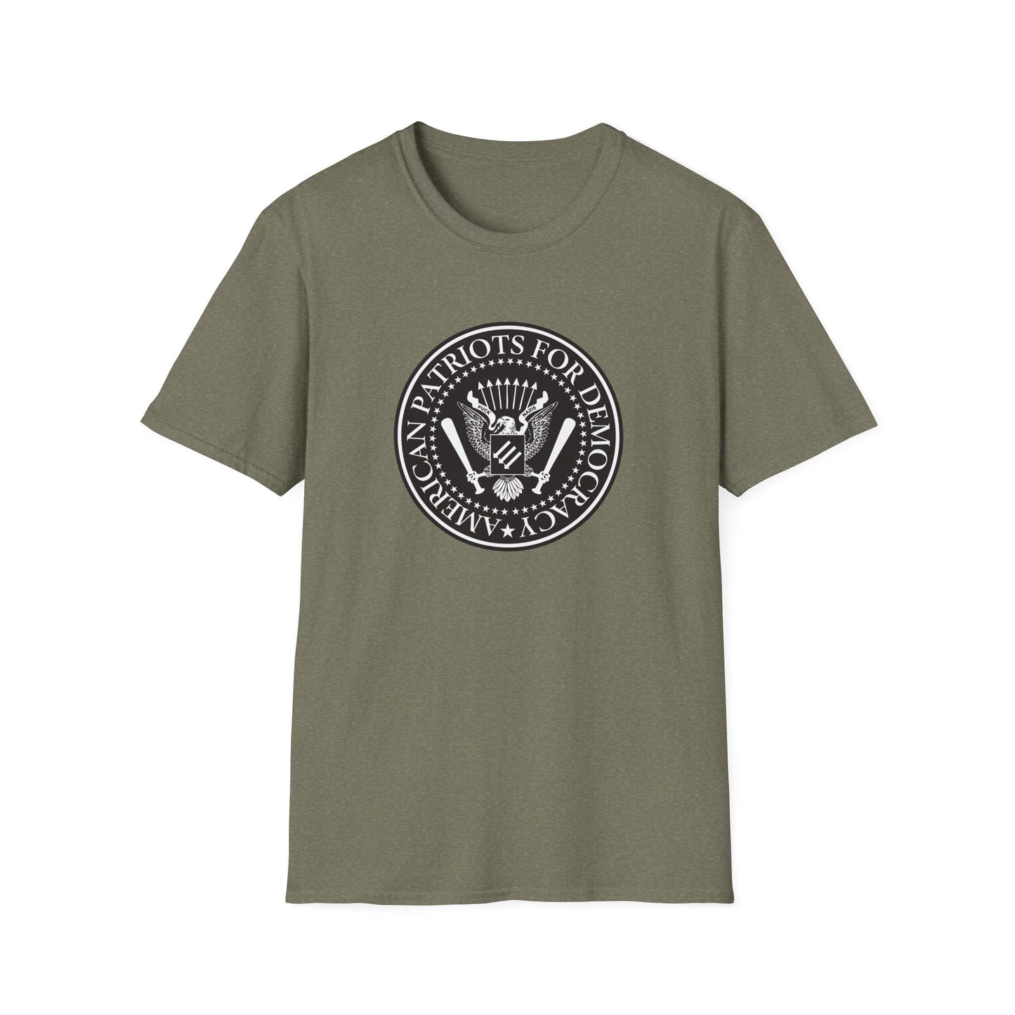 T-shirt « American Patriots for Democracy » – Déclaration pro-constitutionnelle et anti-autoritaire