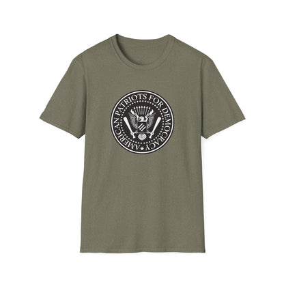 T-shirt « American Patriots for Democracy » – Déclaration pro-constitutionnelle et anti-autoritaire