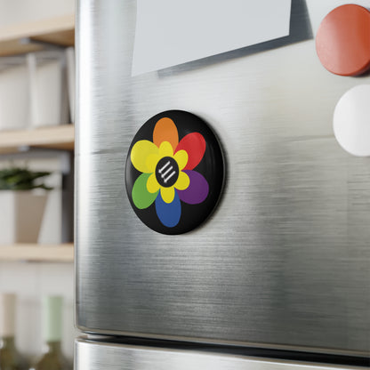 Flower Power - Round Button Magnet