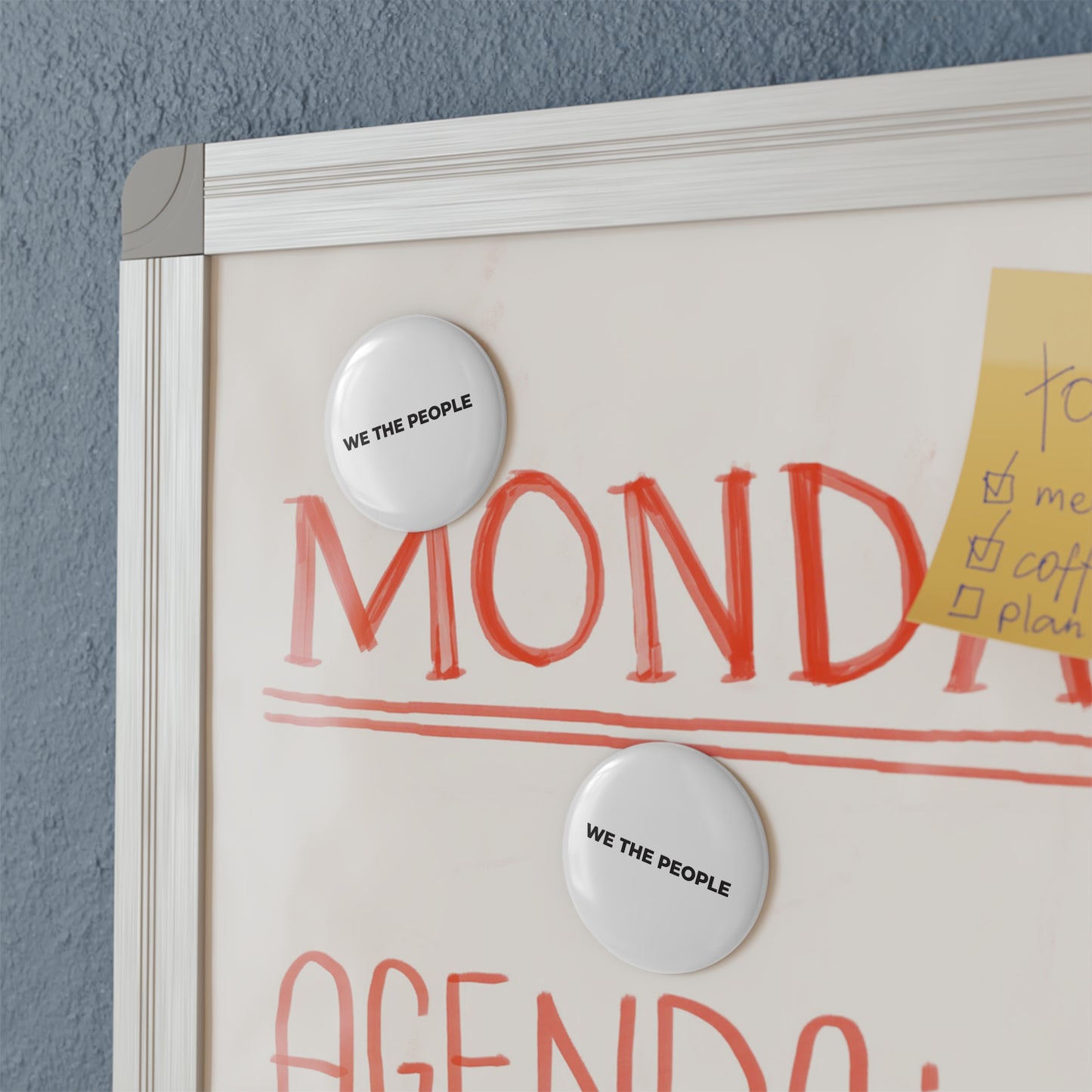 Round Button Magnet - We The People - Free Oppression