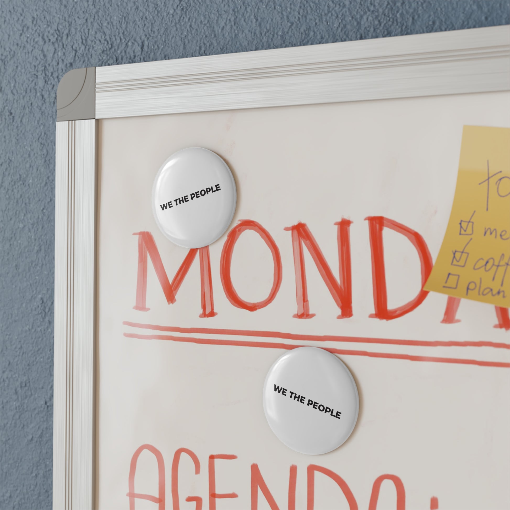 Round Button Magnet - We The People - Free Oppression