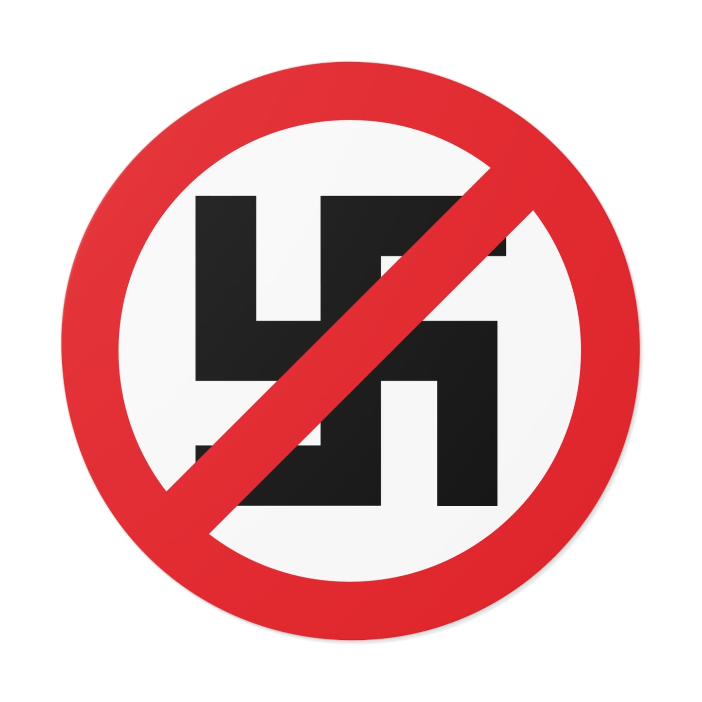 Anti-Nazi – Round Vinyl Sticker