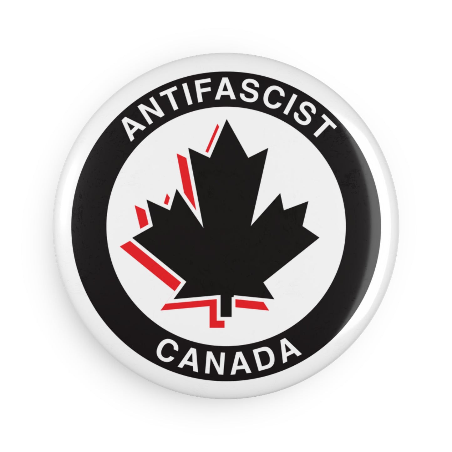 Antifascist Canada - Round Button Magnet