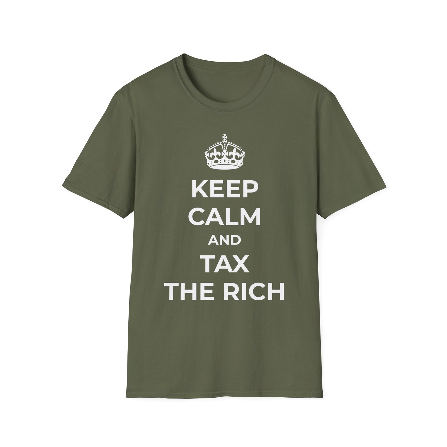 T-shirt « Gardez votre calme et taxez les riches »
