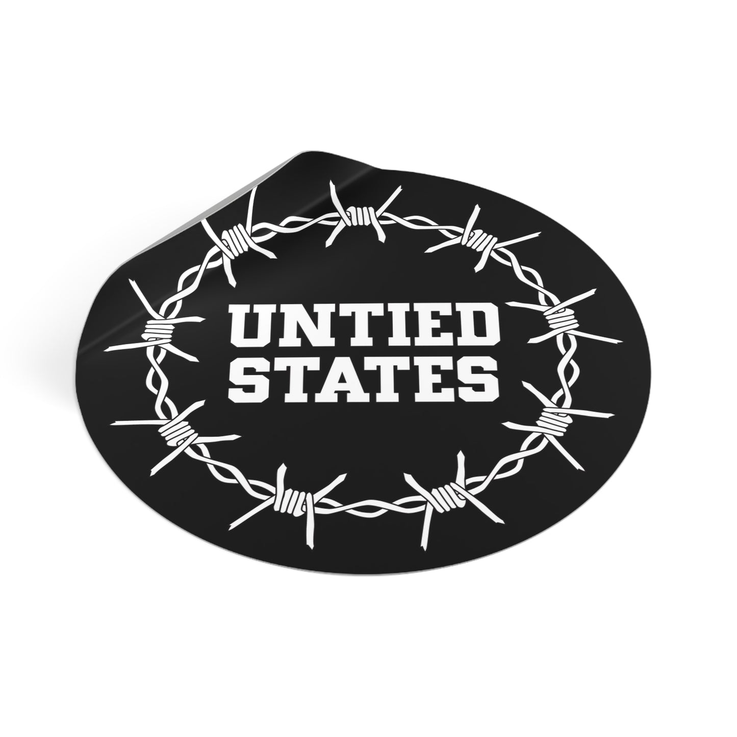 Untied States - Round Vinyl Stickers