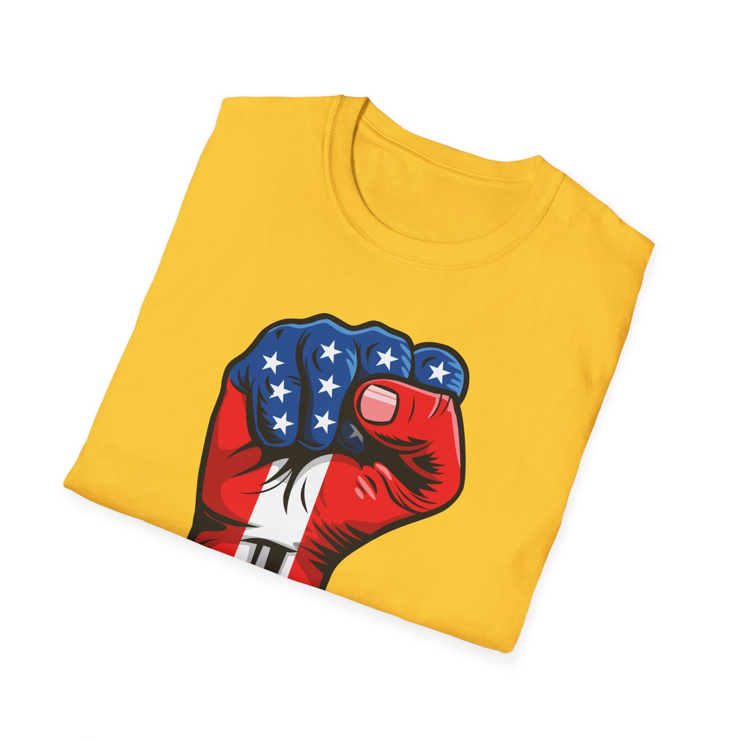 American Painted Hand – Patriotic Protest & Democracy T-Shirt