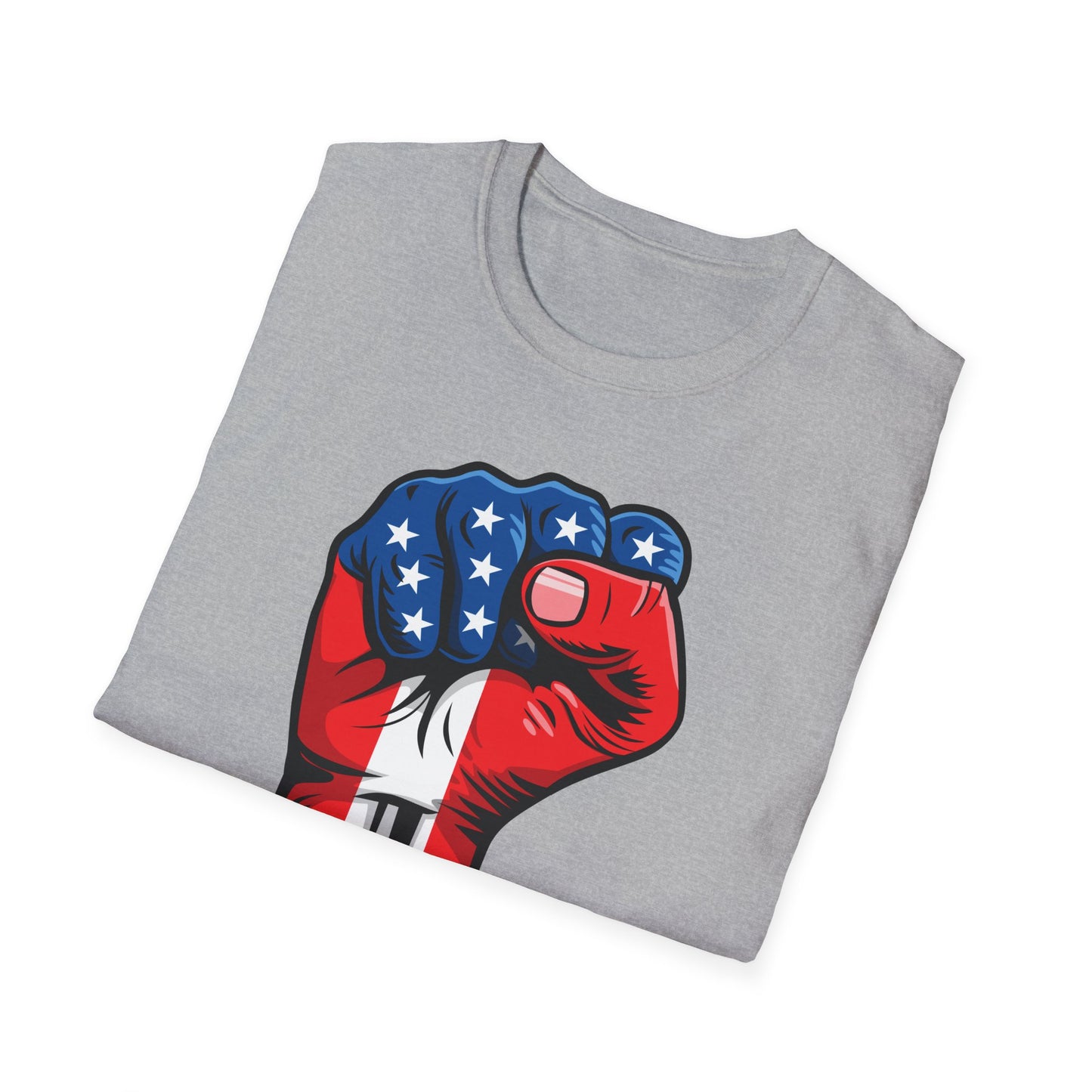 American Painted Hand – Patriotic Protest & Democracy T-Shirt