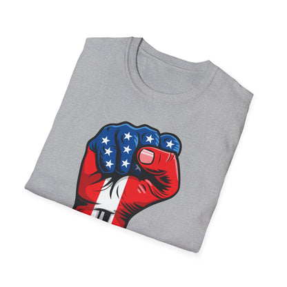 American Painted Hand – Patriotic Protest & Democracy T-Shirt