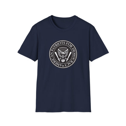 T-shirt « American Patriots for Democracy » – Déclaration pro-constitutionnelle et anti-autoritaire