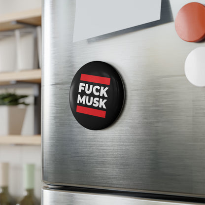 Fuck Musk - Round Button Magnet - 1 & 10 pcs - Free Oppression