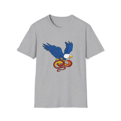 Democracy Eagle vs Fascist Snake – Pro-Democracy Graphic T-Shirt