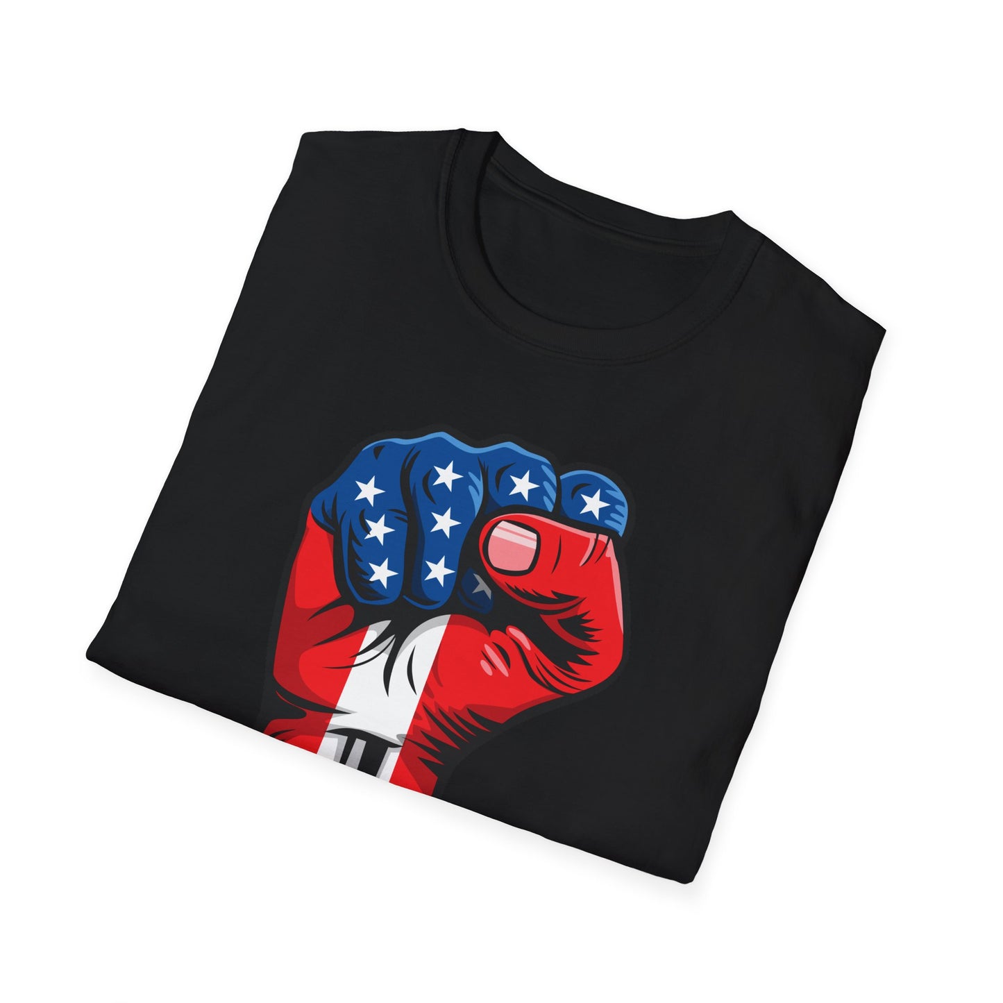 American Painted Hand – Patriotic Protest & Democracy T-Shirt