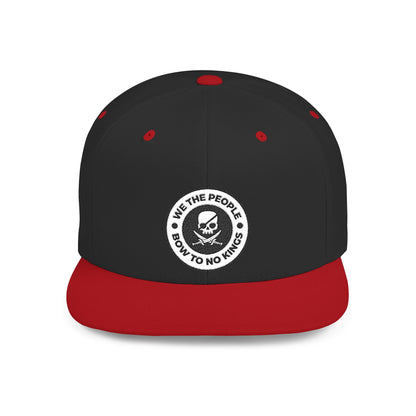 We The People Bow To No Kings – Flat Bill Snapback Hat