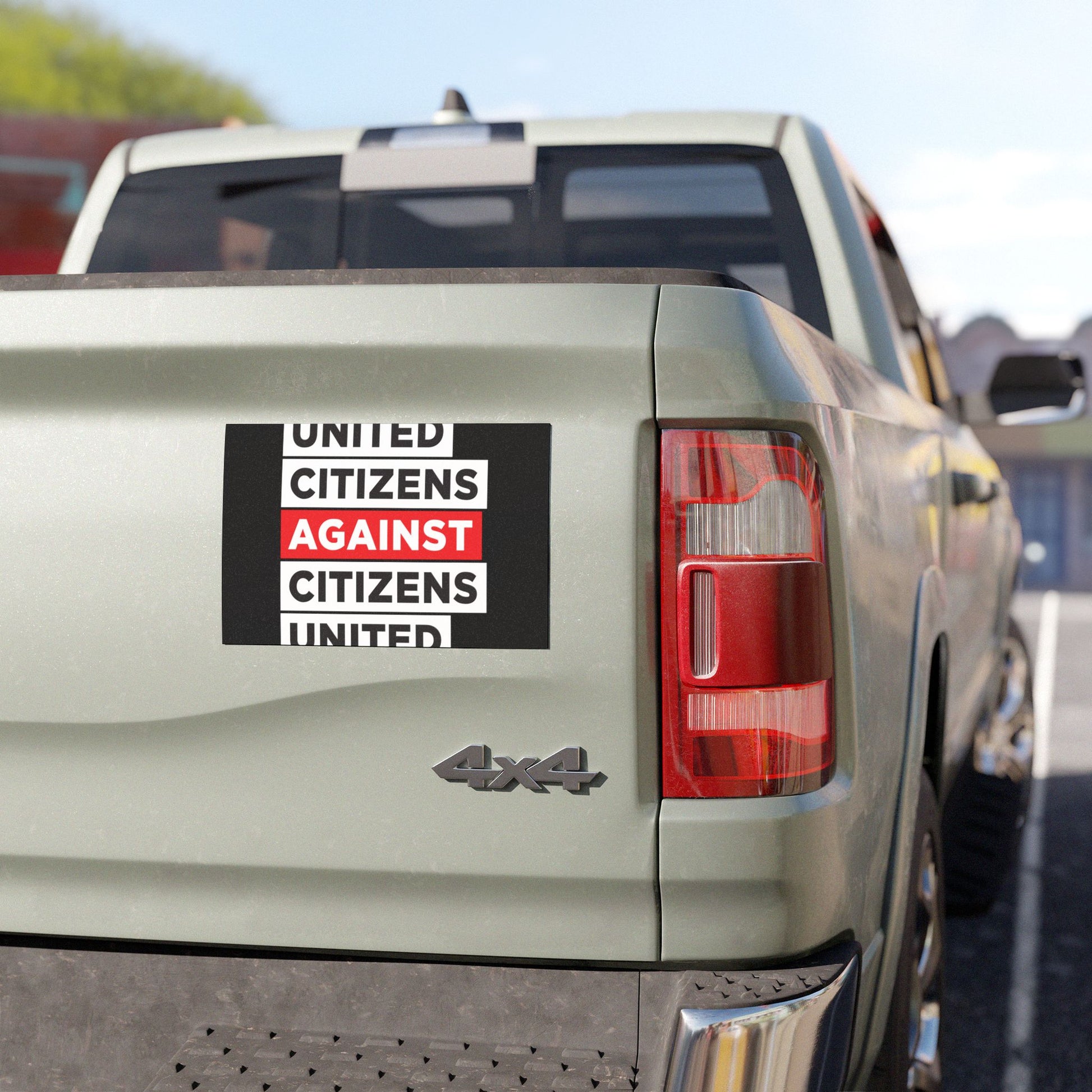 United Citizens Against Citizens United - Car Magnet - Free Oppression