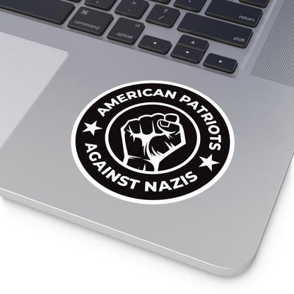 American Patriots Against Nazis – Round Vinyl Sticker