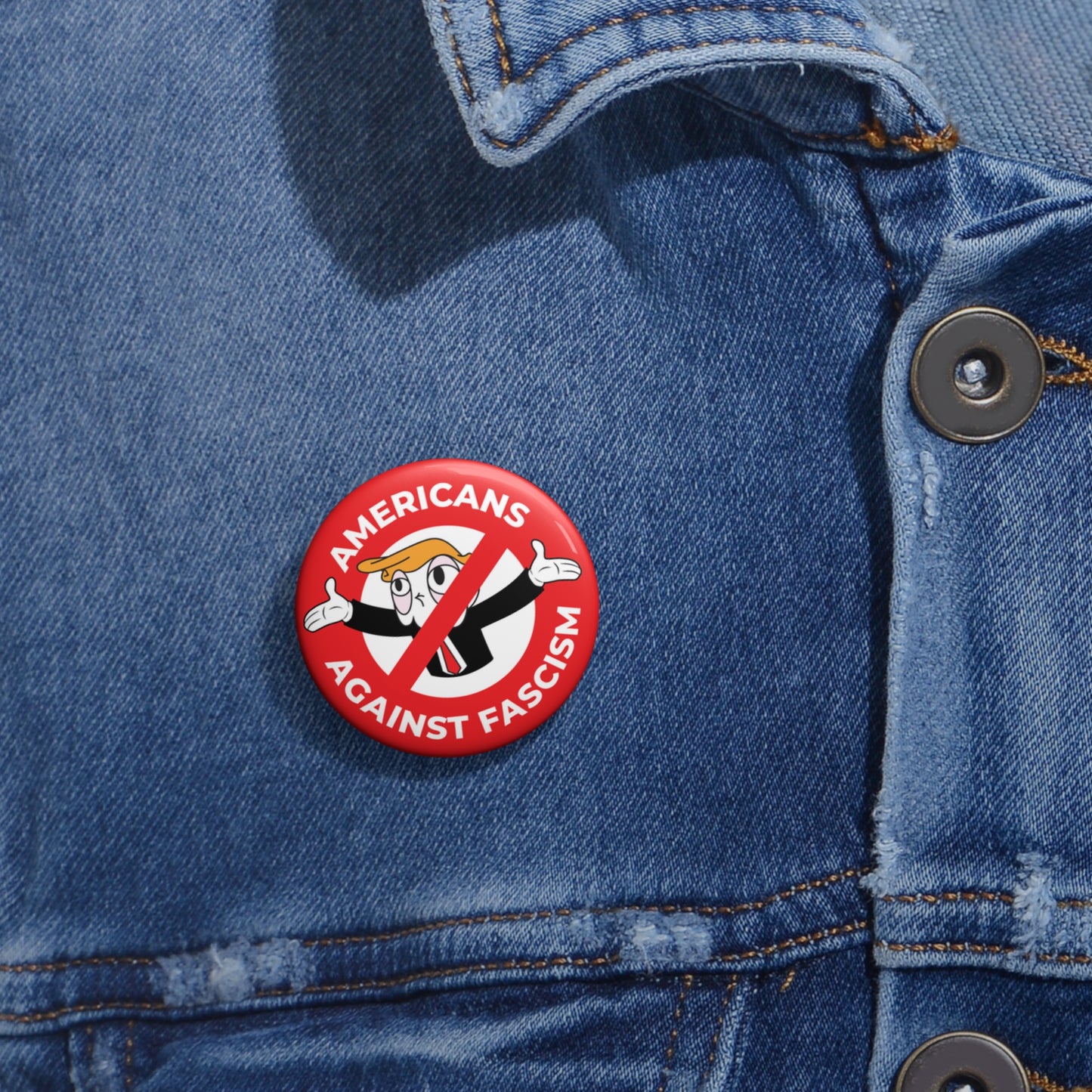 Les Américains contre le fascisme - Pin's