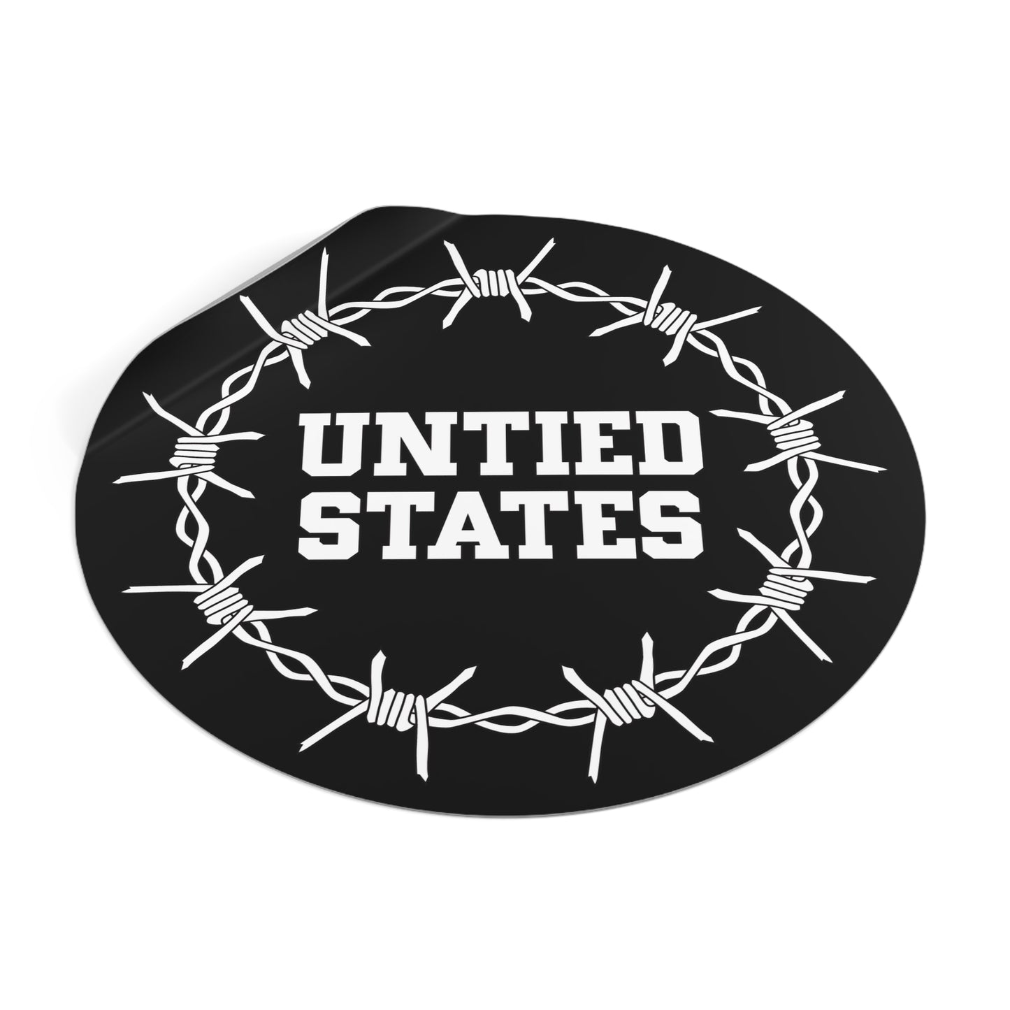 Untied States - Round Vinyl Stickers