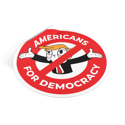 Americans For Democracy – Round Vinyl Sticker
