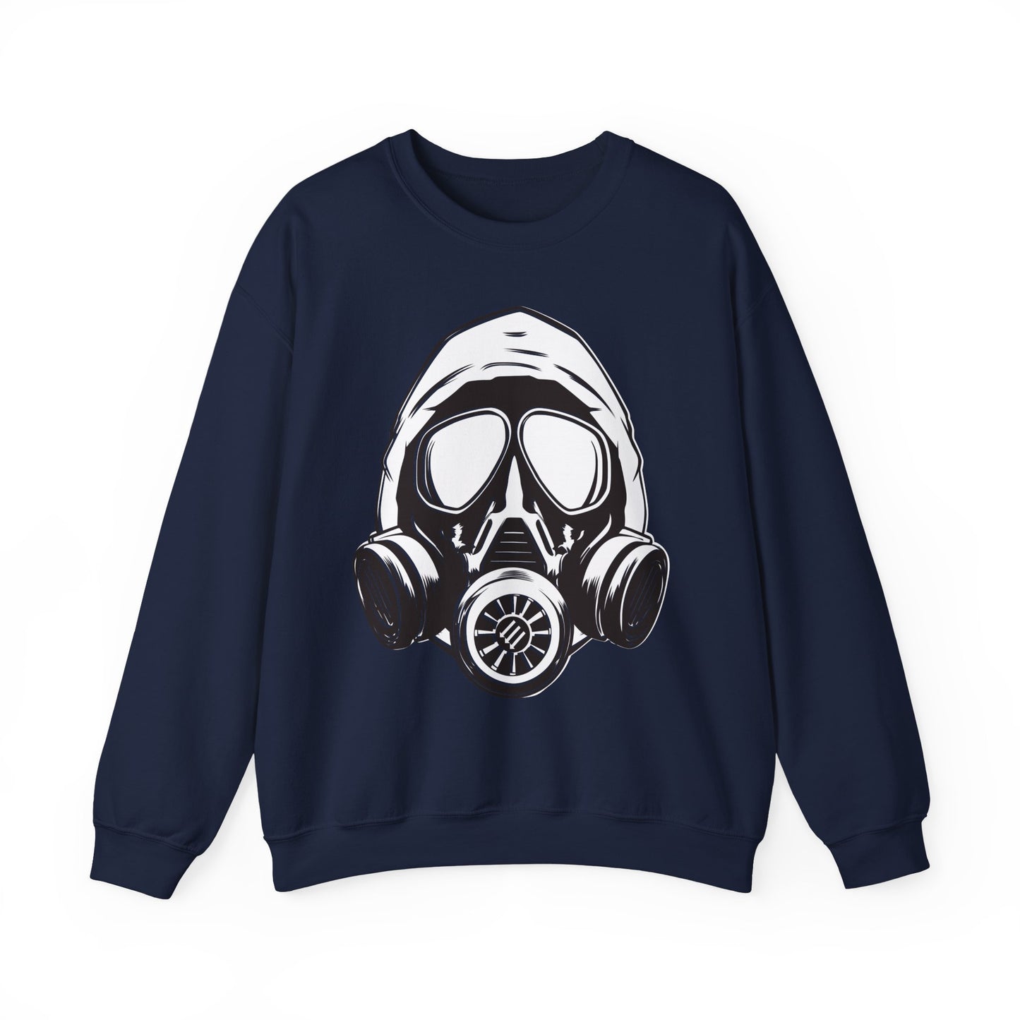 Hooded Antifa Gasmask Three Arrows - Sweatshirt