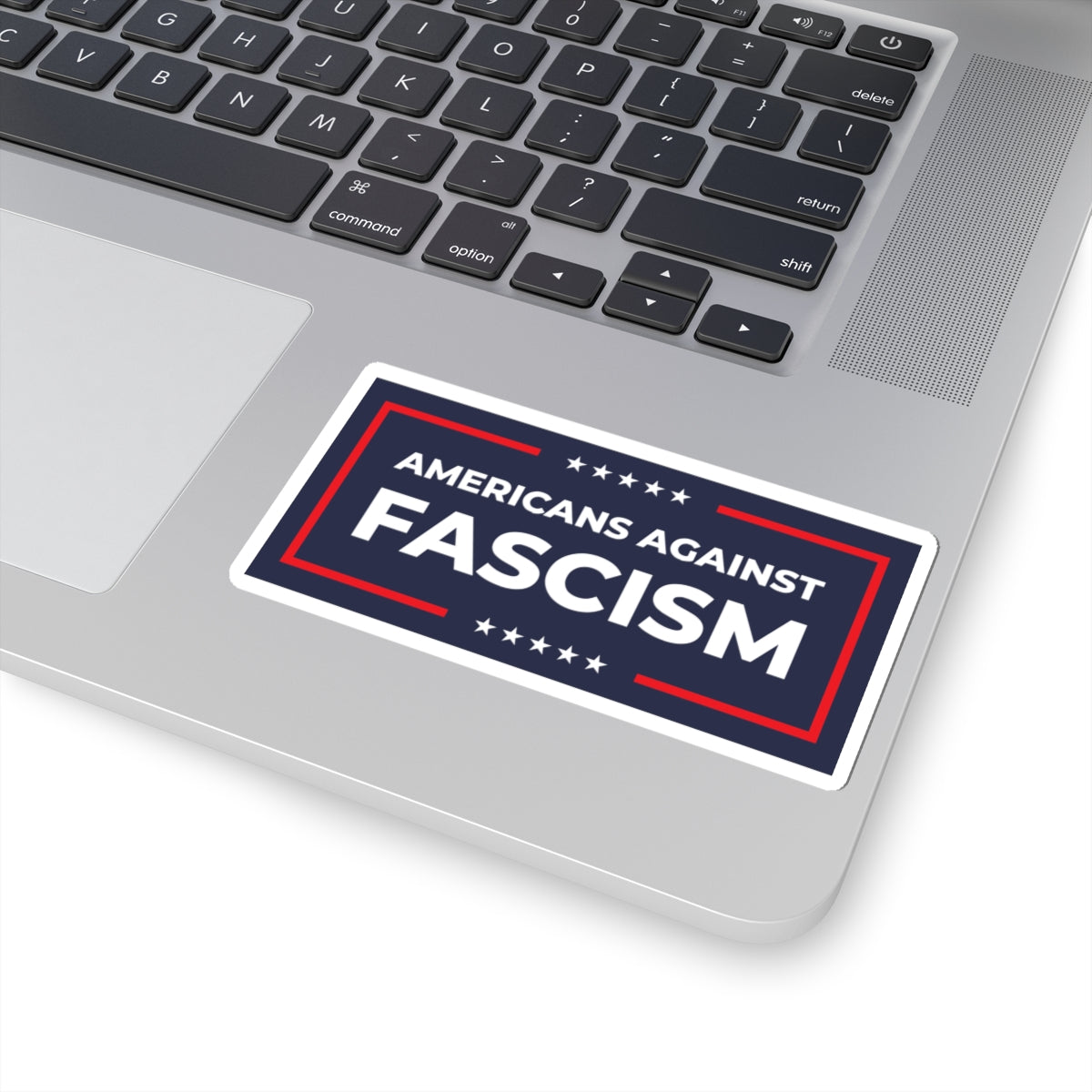 Les Américains contre le fascisme - Autocollant à découper