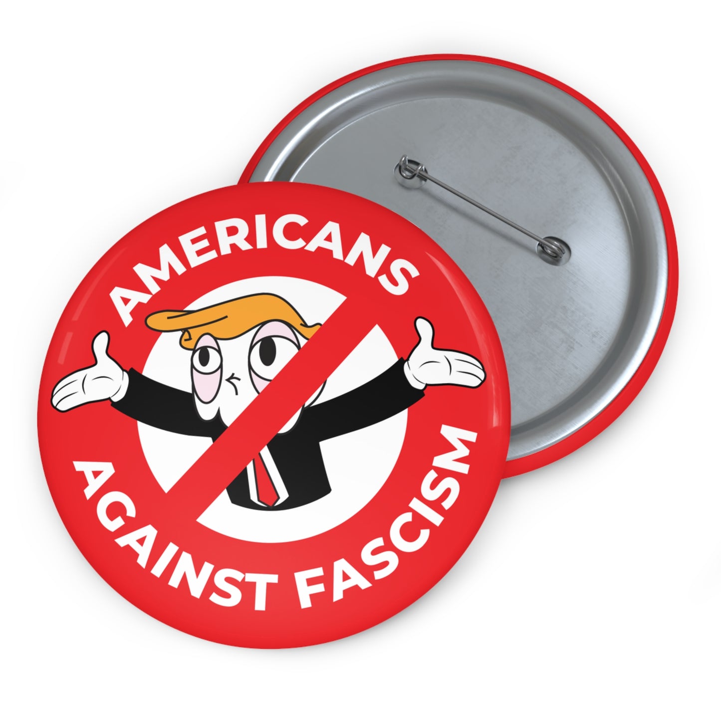 Les Américains contre le fascisme - Pin's