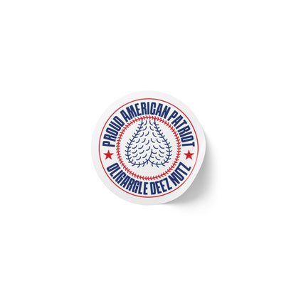Proud American Patriot Oligargle Deez Nutz Round Sticker Label Rolls
