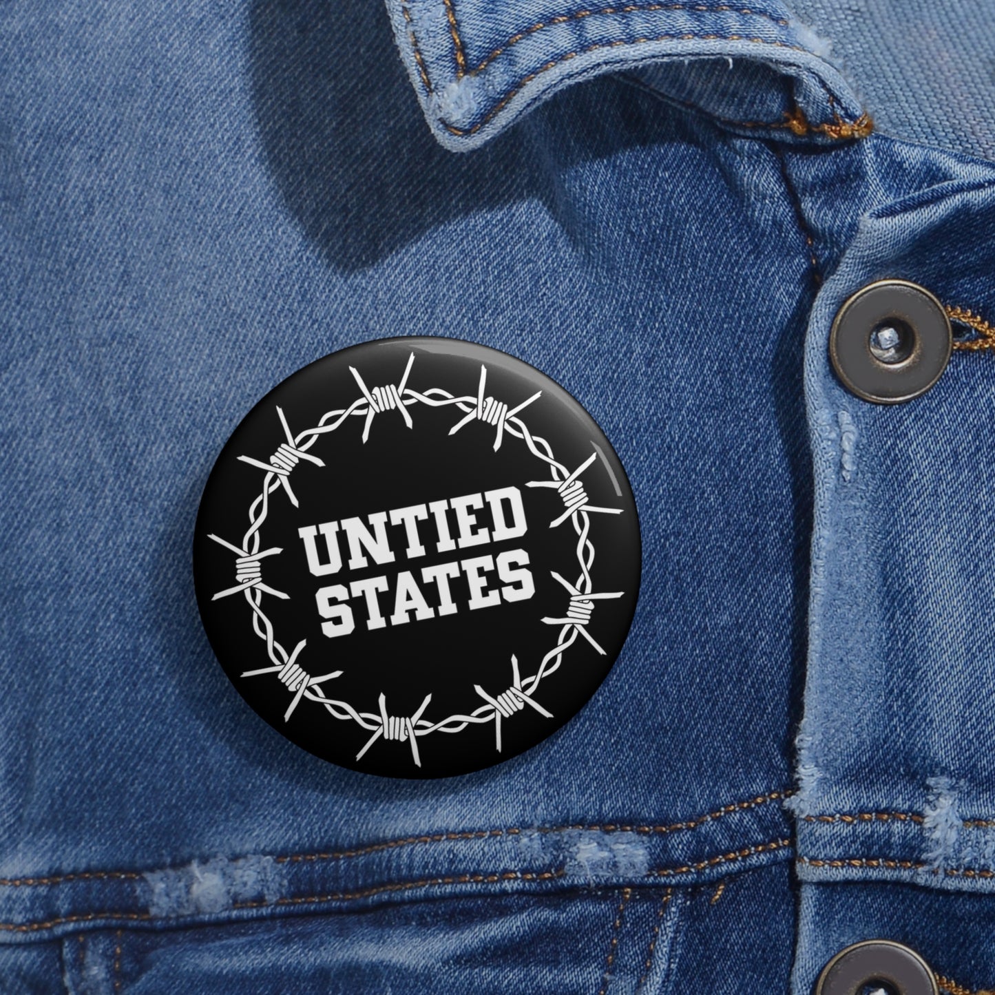 Untied States Pin Button