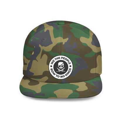 We The People Bow To No Kings – Flat Bill Snapback Hat