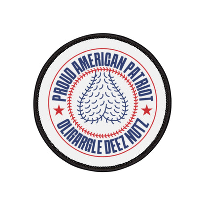 Proud American Patriot Oligargle Deez Nutz - Iron-On Patch