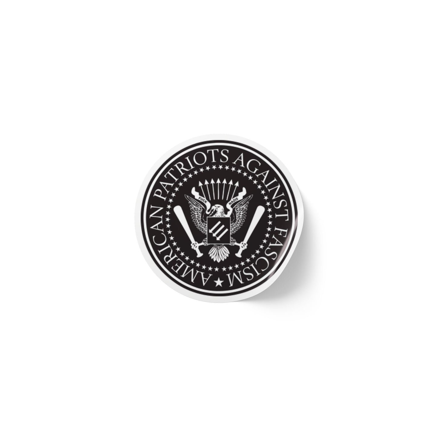 American Patriots Against Fascism Round Sticker Label Rolls
