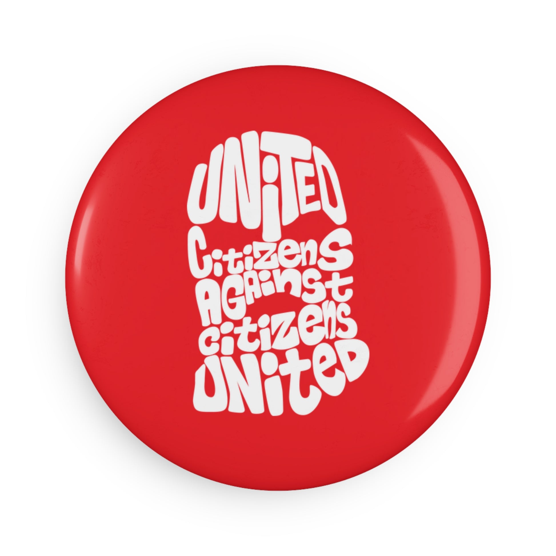 United Citizens Against Citizens United Balaclava - Round Button Magnet - 1 & 10 pcs - Free Oppression