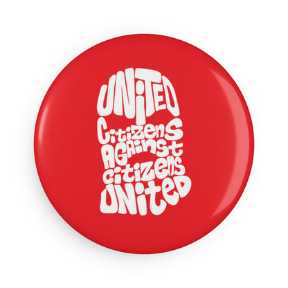 United Citizens Against Citizens United Balaclava - Round Button Magnet - 1 & 10 pcs - Free Oppression