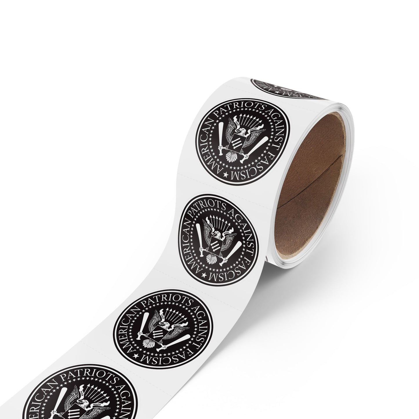 American Patriots Against Fascism Round Sticker Label Rolls