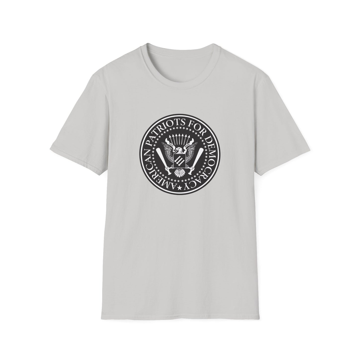 T-shirt « American Patriots for Democracy » – Déclaration pro-constitutionnelle et anti-autoritaire