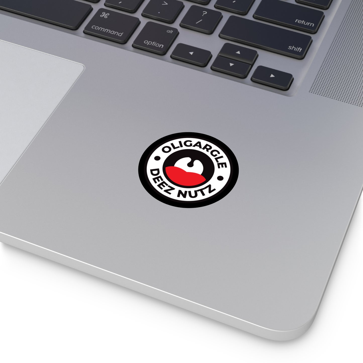 Oligargle Deez Nutz – Round Vinyl Sticker