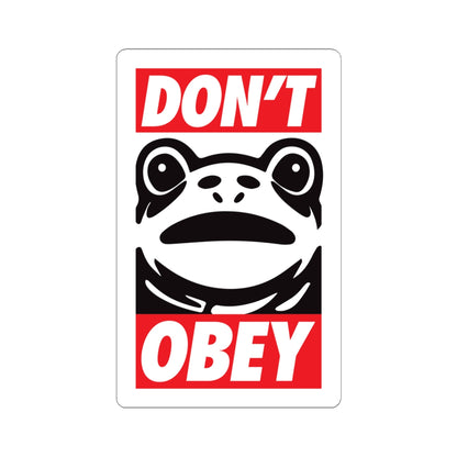 Don’t Obey – Portland Frog Kiss-Cut Sticker