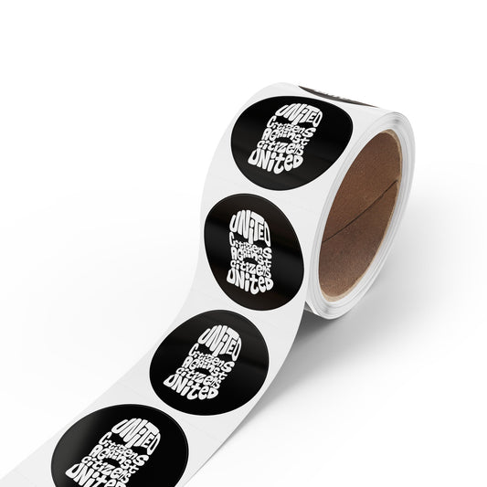 United Citizens Against Citizens United – Round Sticker Label Rolls - Anti Trump No Kings Protest Decal