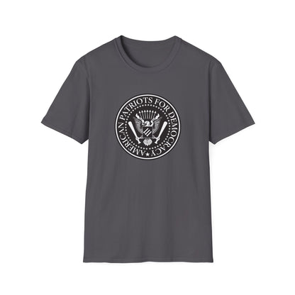 T-shirt « American Patriots for Democracy » – Déclaration pro-constitutionnelle et anti-autoritaire