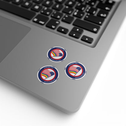 American Anti-Fascist Round Sticker Label Rolls