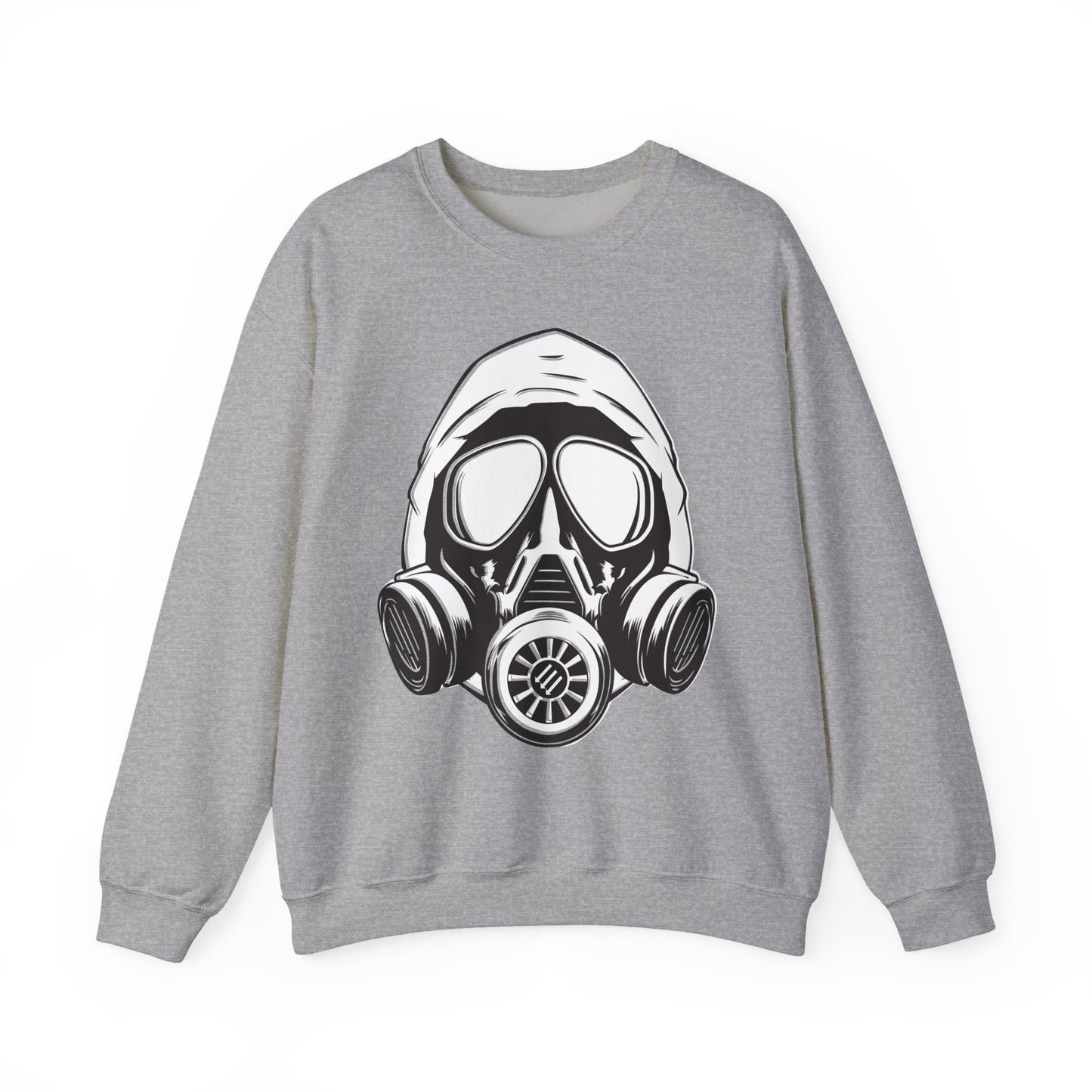 Hooded Antifa Gasmask Three Arrows - Sweatshirt