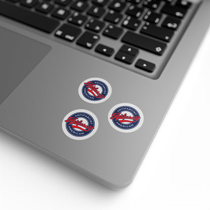 American Antifascist Round Sticker Label Rolls