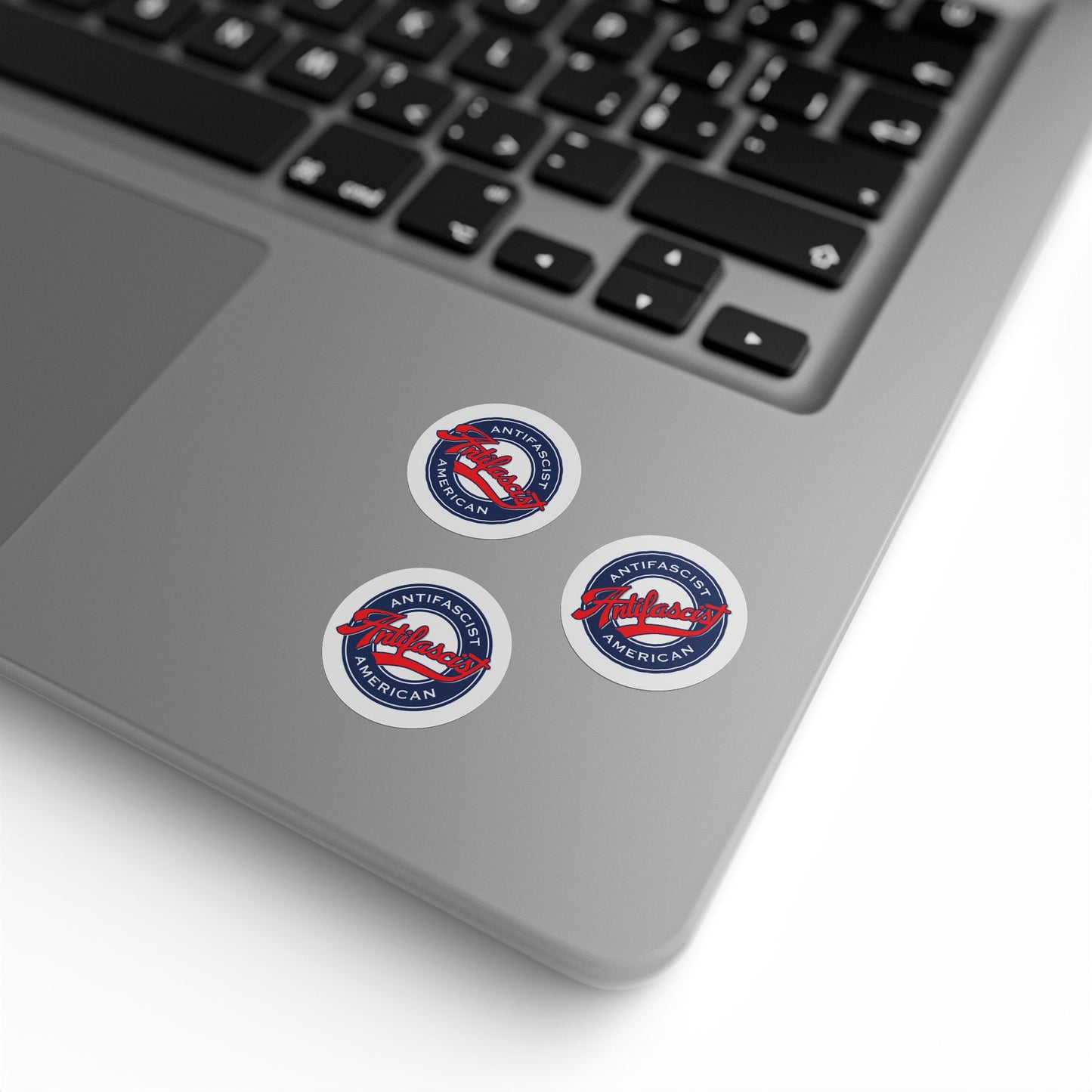American Antifascist Round Sticker Label Rolls